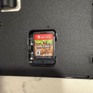 Nintendo Switch Minecraft Game Card with Red and Green